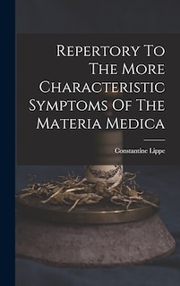 Front cover_Repertory To The More Characteristic Symptoms Of The Materia Medica