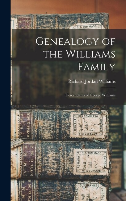 Front cover_Genealogy of the Williams Family