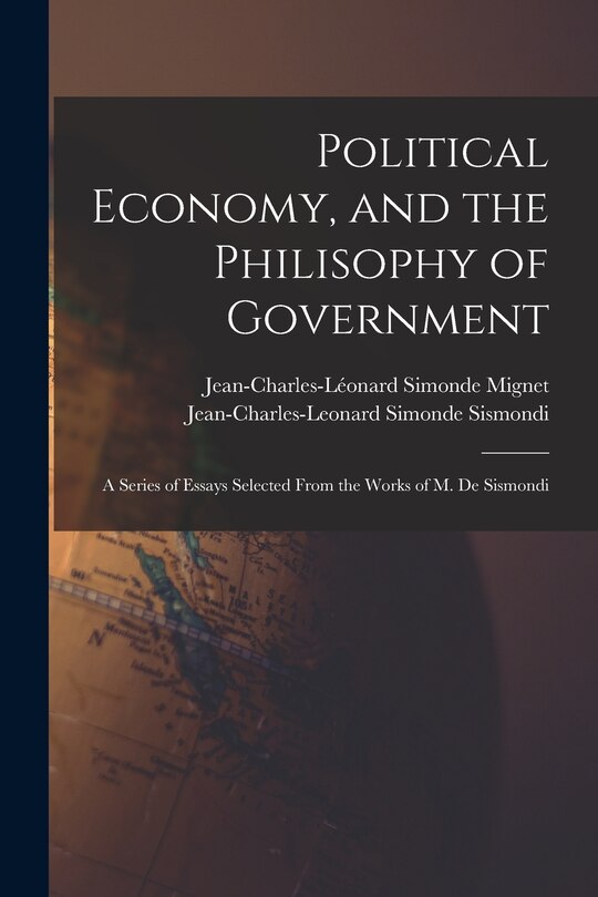 Couverture_Political Economy, and the Philisophy of Government
