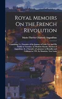 Front cover_Royal Memoirs On the French Revolution