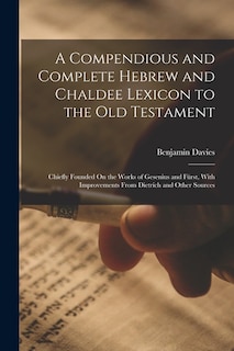 Front cover_A Compendious and Complete Hebrew and Chaldee Lexicon to the Old Testament