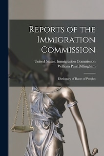 Front cover_Reports of the Immigration Commission