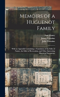 Front cover_Memoirs of a Huguenot Family