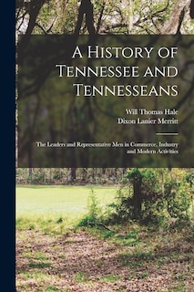 Front cover_A History of Tennessee and Tennesseans