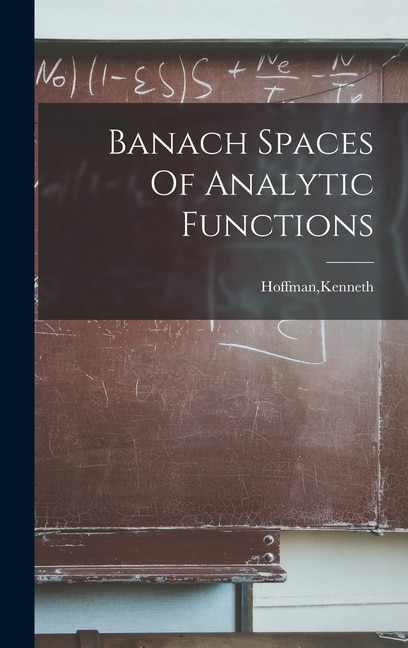 Couverture_Banach Spaces Of Analytic Functions