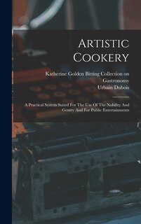 Front cover_Artistic Cookery