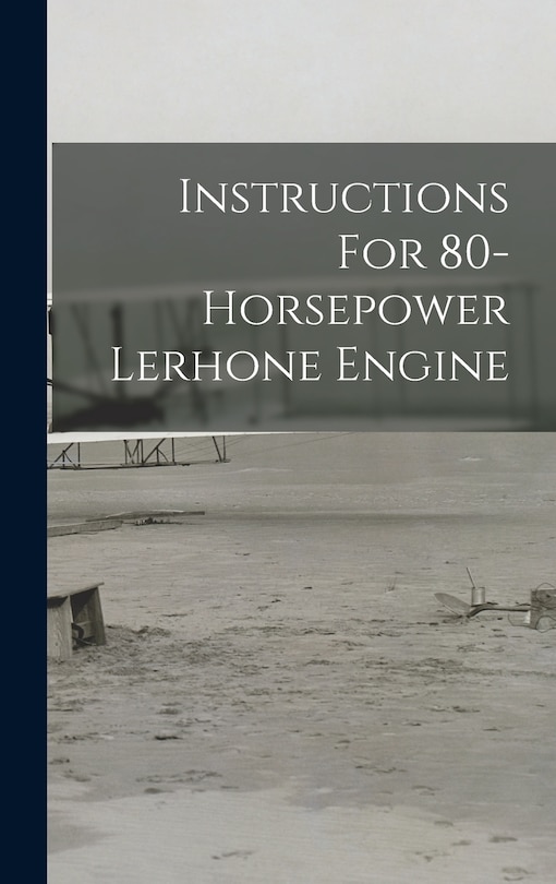 Front cover_Instructions For 80-horsepower Lerhone Engine