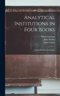 Couverture_Analytical Institutions in Four Books