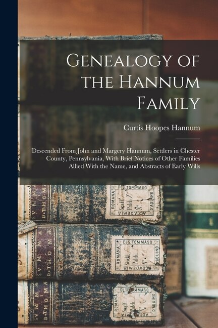 Couverture_Genealogy of the Hannum Family