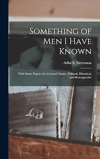Front cover_Something of Men I Have Known