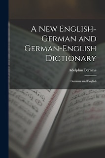 Couverture_A New English-German and German-English Dictionary
