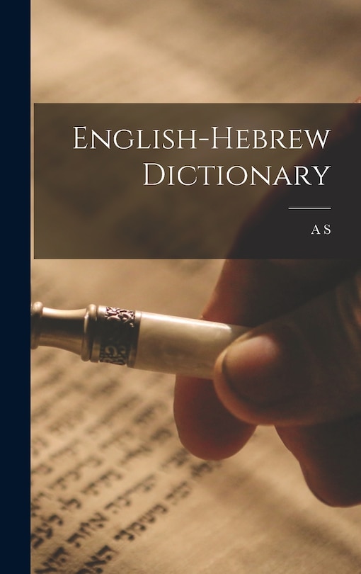 Couverture_English-Hebrew Dictionary