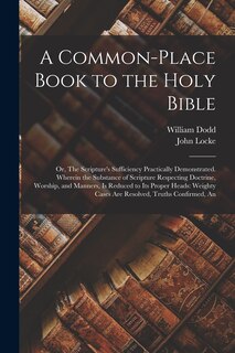 Front cover_A Common-place Book to the Holy Bible
