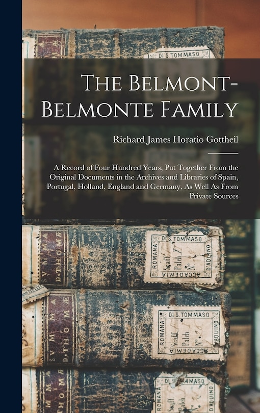 Couverture_The Belmont-Belmonte Family