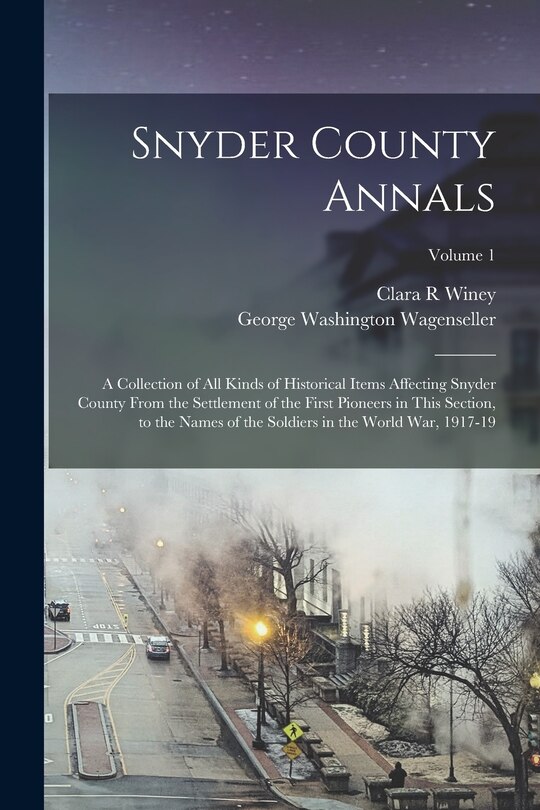 Front cover_Snyder County Annals