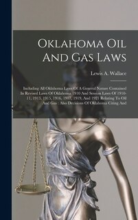 Front cover_Oklahoma Oil And Gas Laws