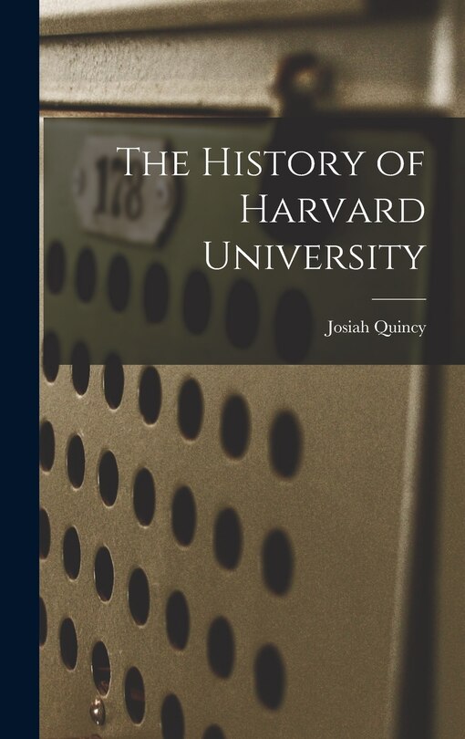 Front cover_The History of Harvard University