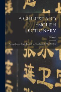 Front cover_A Chinese and English Dictionary