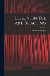 Couverture_Lessons In The Art Of Acting