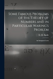 Front cover_Some Famous Problems of the Theory of Numbers and in Particular Waring's Problem; an Inaugural Lectu