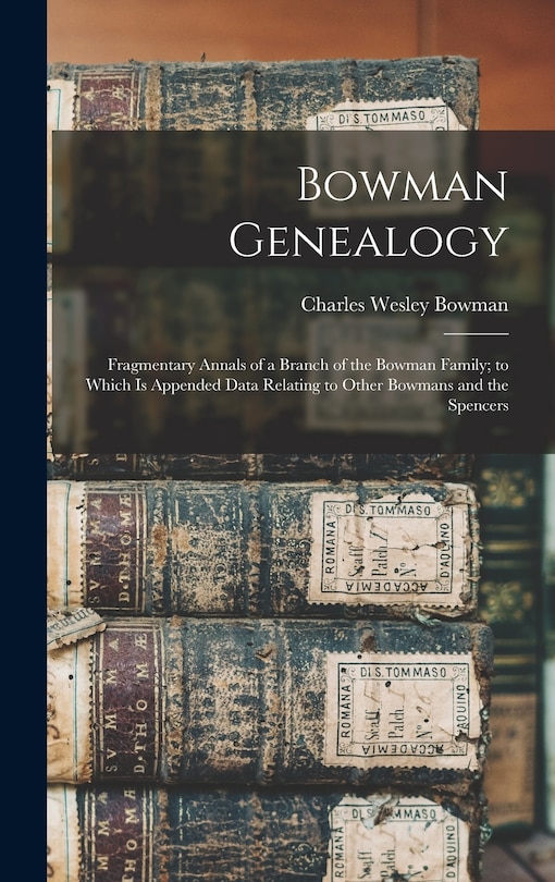 Couverture_Bowman Genealogy