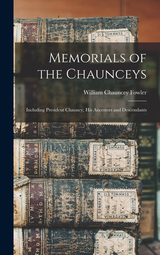 Front cover_Memorials of the Chaunceys