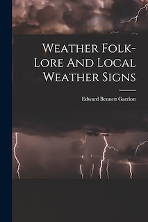 Front cover_Weather Folk-lore And Local Weather Signs