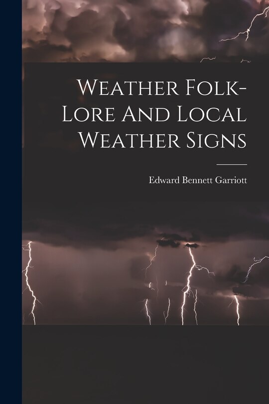 Front cover_Weather Folk-lore And Local Weather Signs
