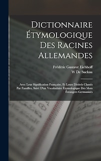 Front cover_Dictionnaire Étymologique Des Racines Allemandes
