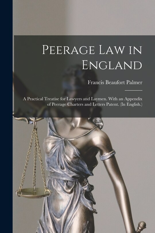 Front cover_Peerage Law in England