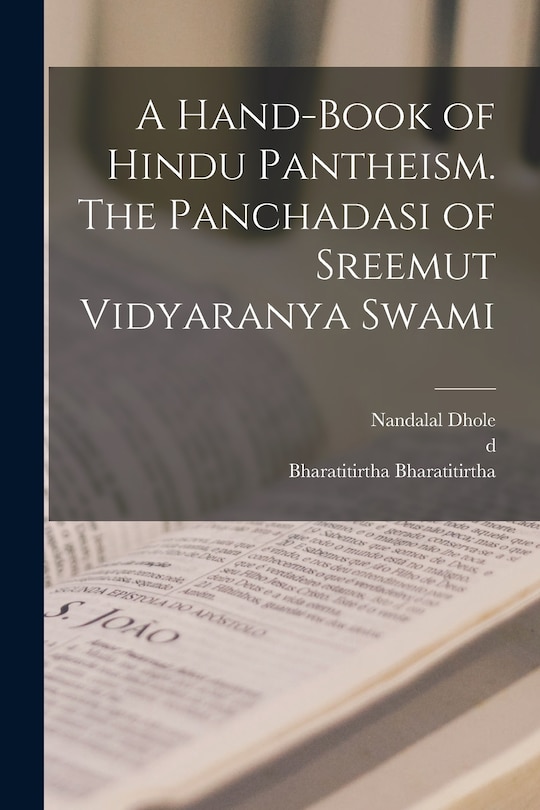 Front cover_A Hand-book of Hindu Pantheism. The Panchadasi of Sreemut Vidyaranya Swami
