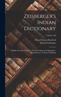 Front cover_Zeisberger's Indian Dictionary