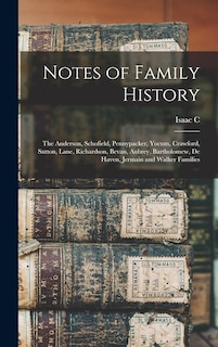 Couverture_Notes of Family History