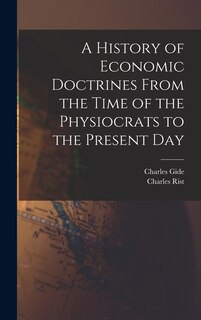 Couverture_A History of Economic Doctrines From the Time of the Physiocrats to the Present Day