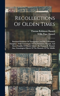 Front cover_Recollections Of Olden Times