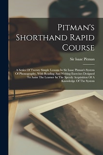 Front cover_Pitman's Shorthand Rapid Course