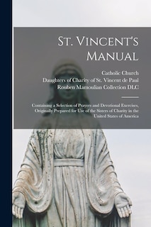 Couverture_St. Vincent's Manual