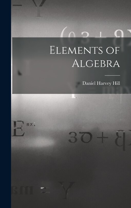 Front cover_Elements of Algebra