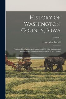Front cover_History of Washington County, Iowa