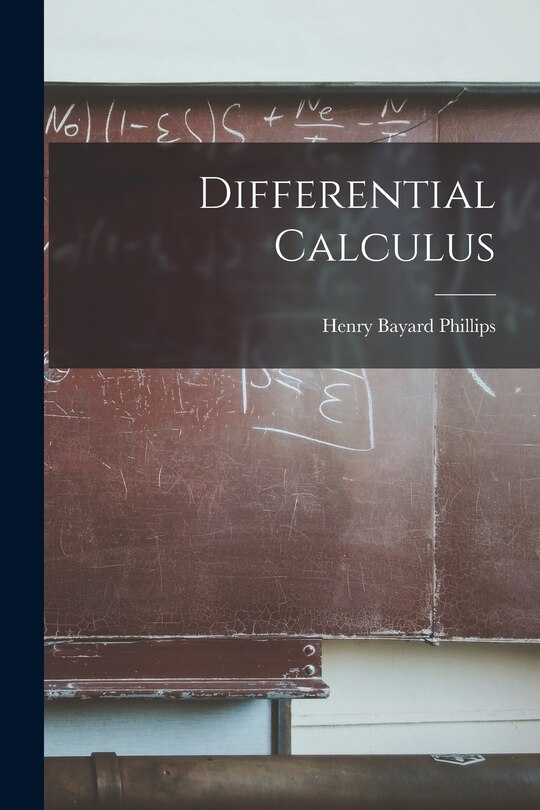 Front cover_Differential Calculus