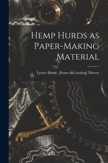 Front cover_Hemp Hurds as Paper-making Material