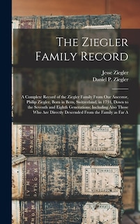 Couverture_The Ziegler Family Record