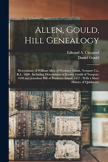 Front cover_Allen, Gould, Hill Genealogy