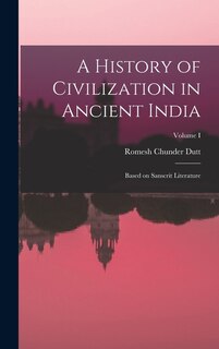 Front cover_A History of Civilization in Ancient India