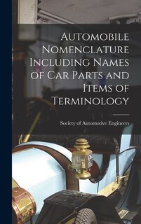 Couverture_Automobile Nomenclature Including Names of Car Parts and Items of Terminology