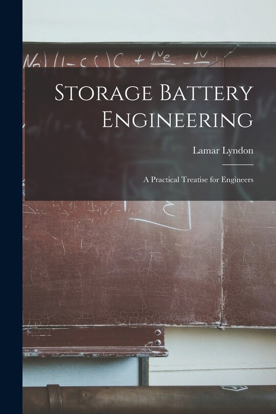 Couverture_Storage Battery Engineering