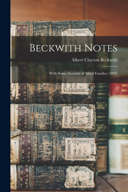 Couverture_Beckwith Notes