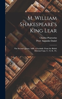 Couverture_M. William Shakespeare's King Lear
