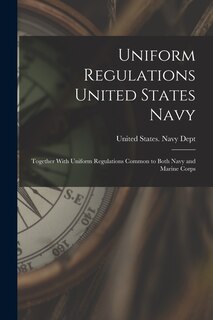 Front cover_Uniform Regulations United States Navy