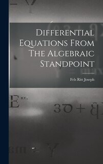 Couverture_Differential Equations From The Algebraic Standpoint